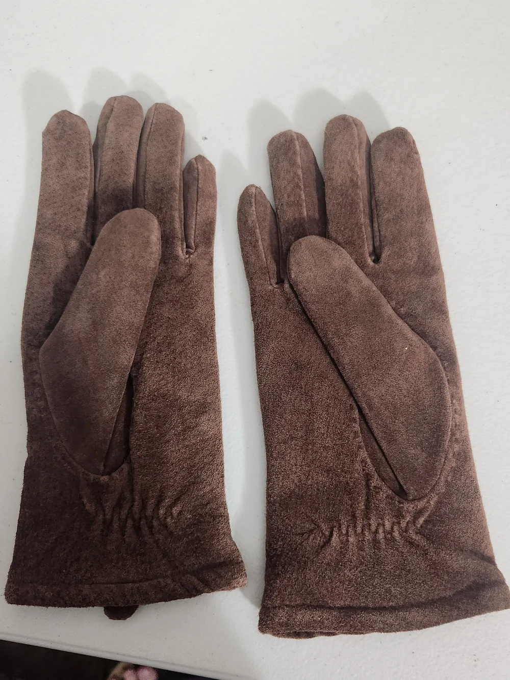 3M Thinsulate Brown Suede-Style Gloves